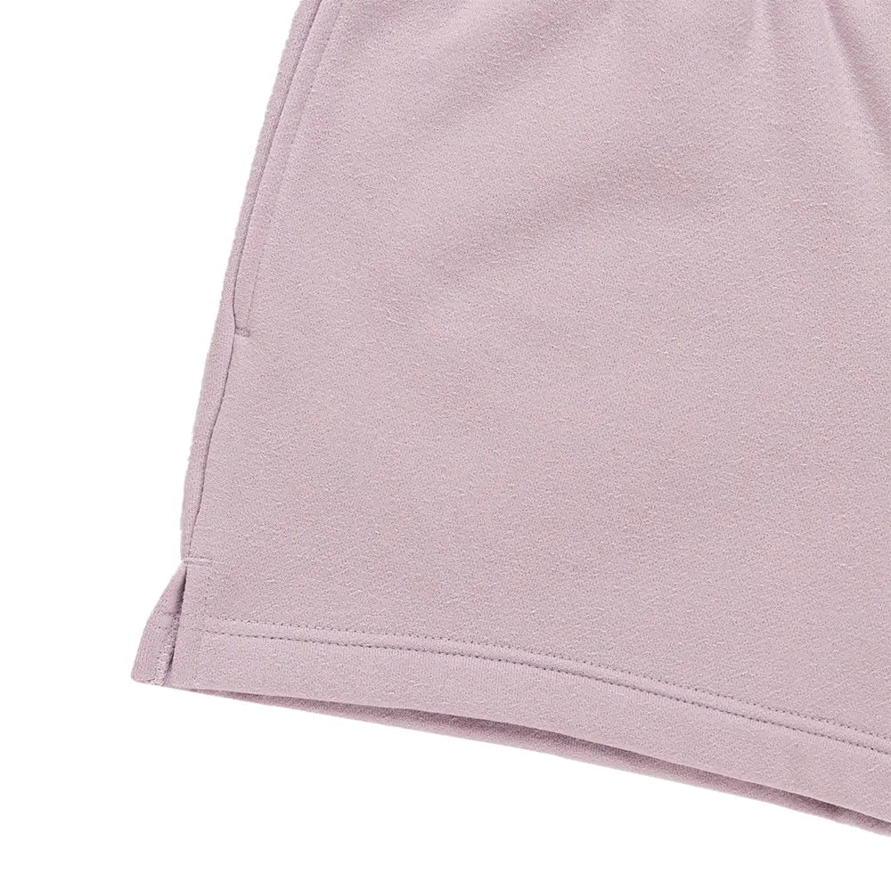 W Studio Fleece Medium Weight Mid-Rise Shorts 'Bleached Lilac Sail'