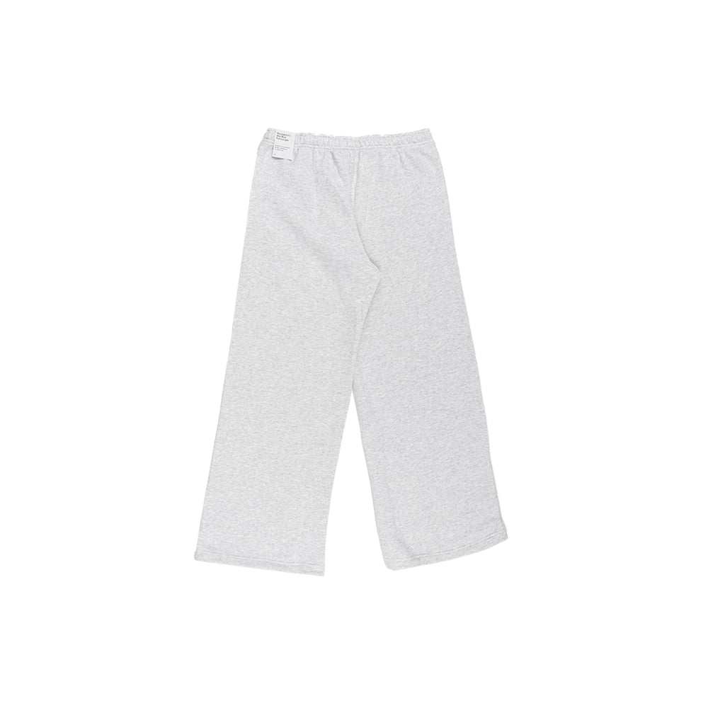 W Studio Fleece Medium Weight Mid-Rise Wide-Leg Pants 'Birch Heather Black'