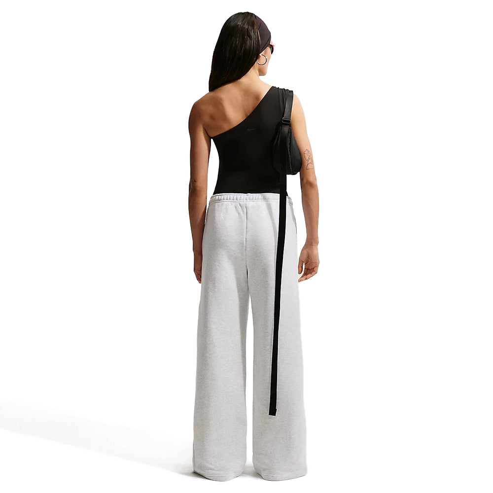 W Studio Fleece Medium Weight Mid-Rise Wide-Leg Pants 'Birch Heather Black'