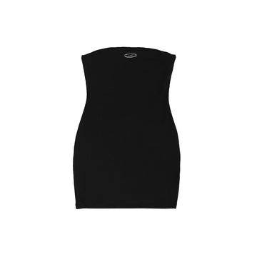 W NSW Tight Tube Dress 'Black Metallic Silver'