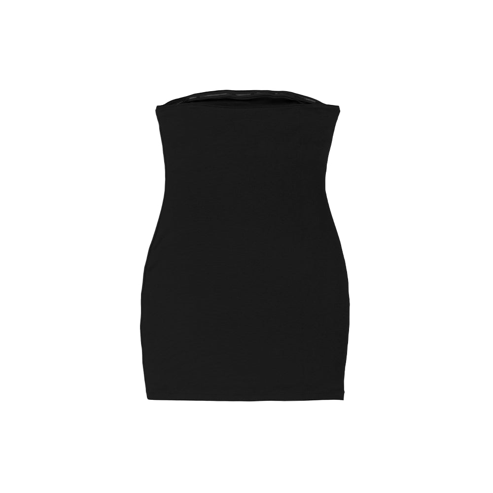 W NSW Tight Tube Dress 'Black Metallic Silver'