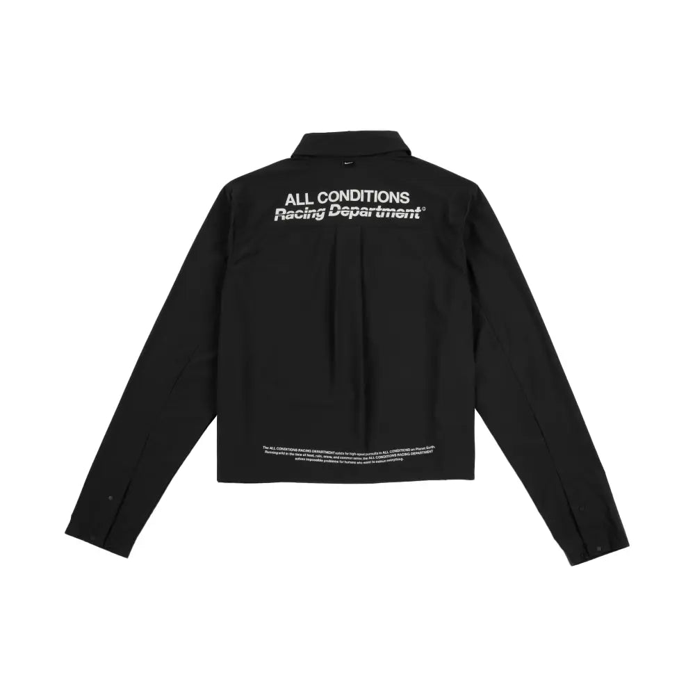 W ACG "Aireez" Button-Up Graphic Trail Running Top 'Dark Smoke Grey'