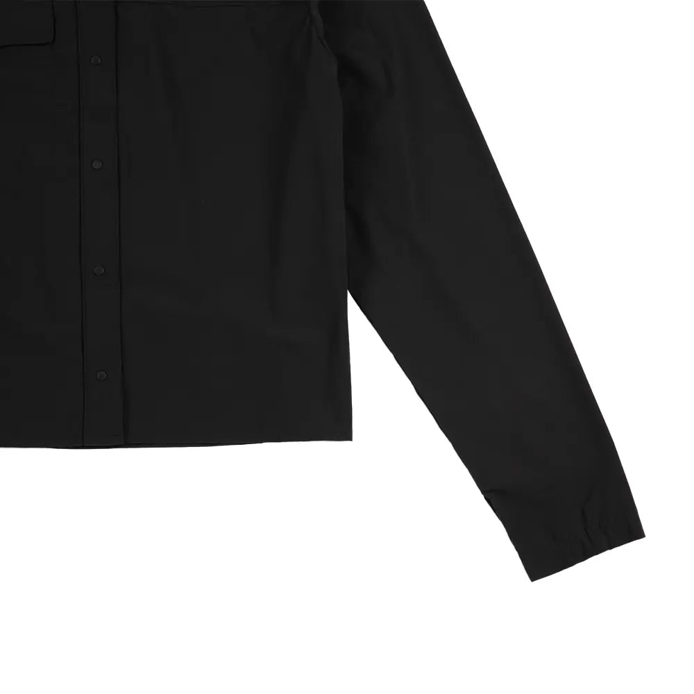 W ACG "Aireez" Button-Up Graphic Trail Running Top 'Dark Smoke Grey'
