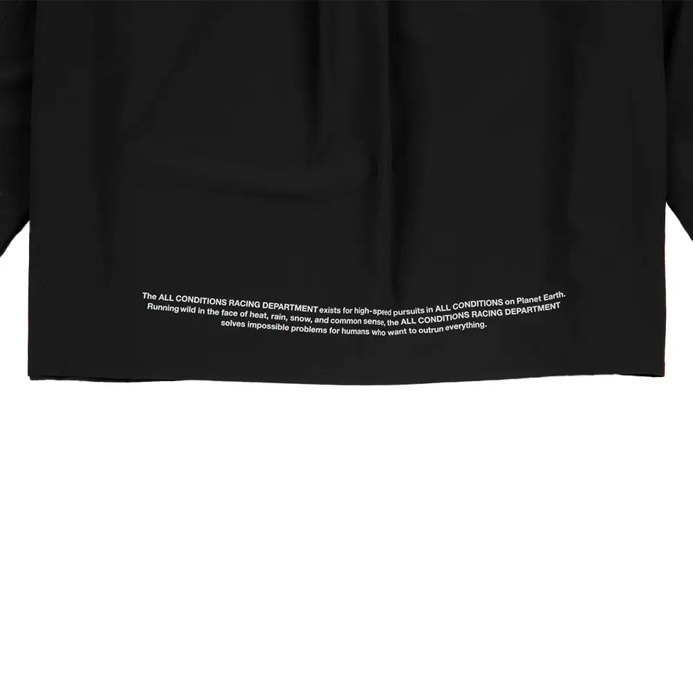 W ACG "Aireez" Button-Up Graphic Trail Running Top 'Dark Smoke Grey'