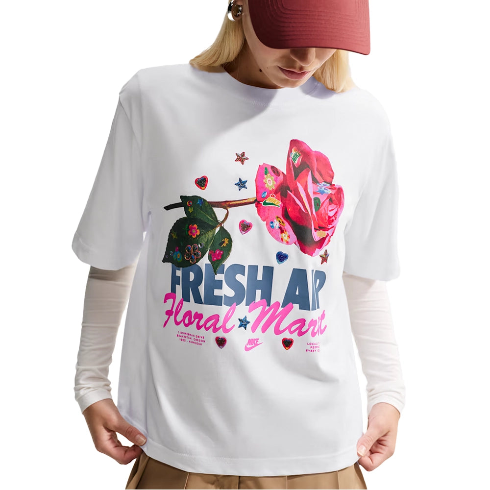 W NSW Classic Loose Boxy Tee 'White'