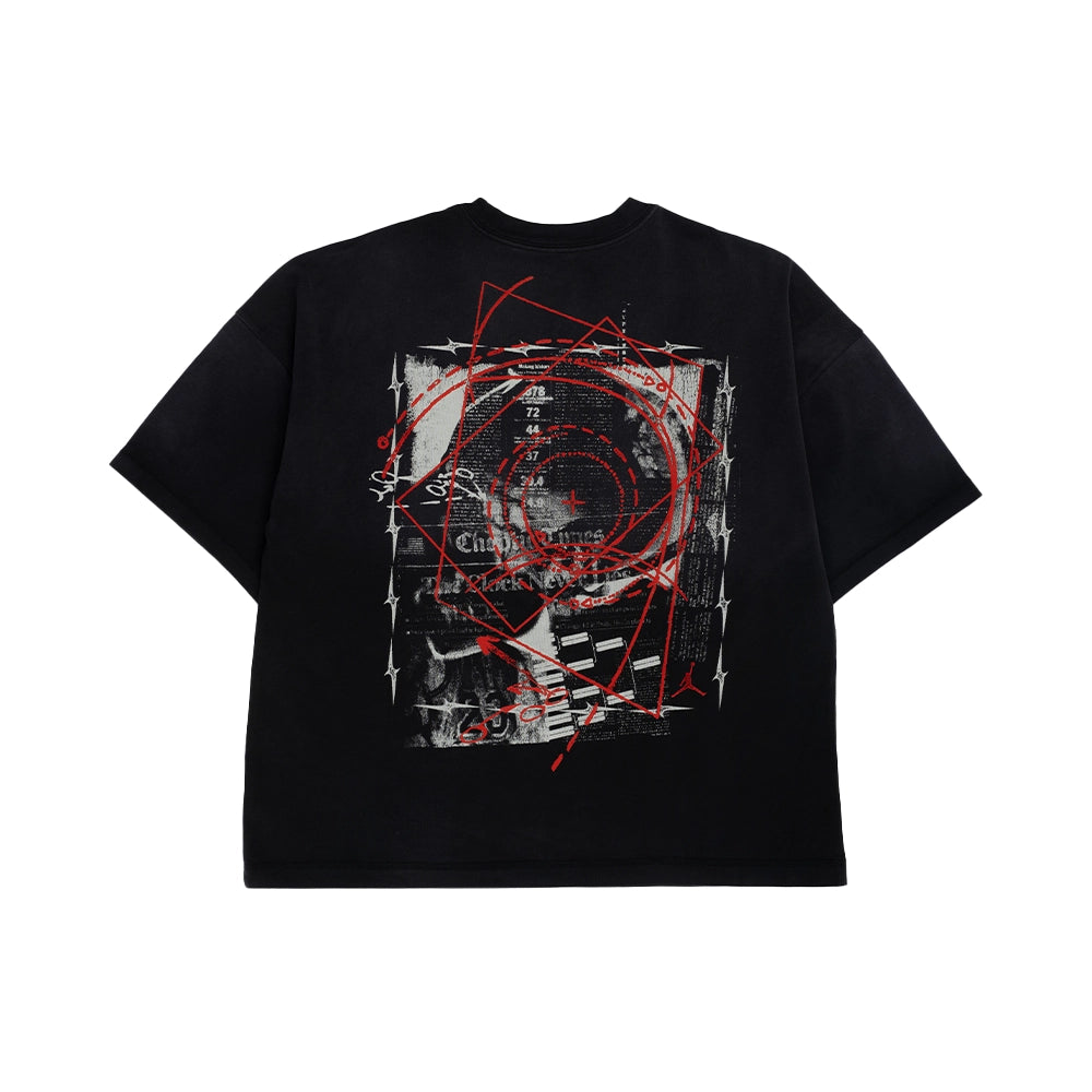 Jordan Neighborhood Pack News Tee 'Black Sail Varsity Red'