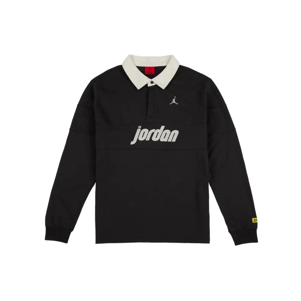 Jordan Brooklyn Long-Sleeve Polo 'Anthracite Sail'