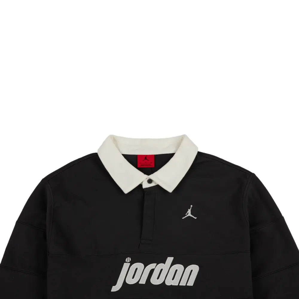 Jordan Brooklyn Long-Sleeve Polo 'Anthracite Sail'