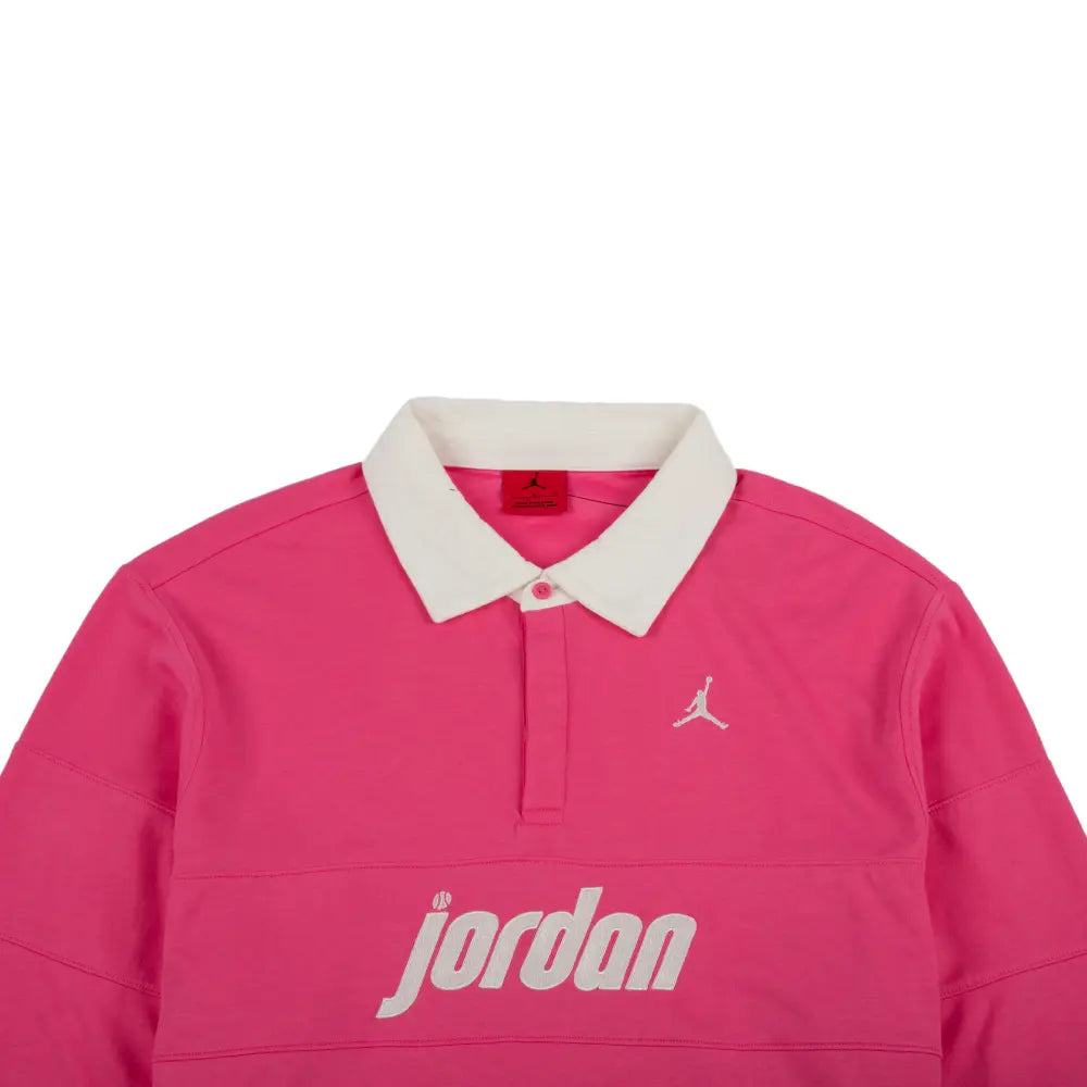 Jordan Brooklyn Long-Sleeve Polo 'Pinksicle Sail'