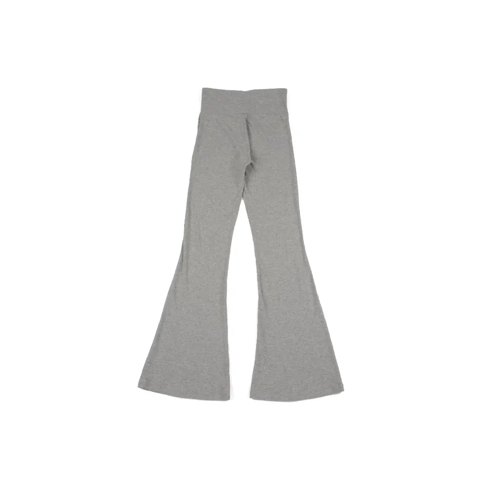 W Essentials Rib Flared Leggings 'Medium Grey Heather'