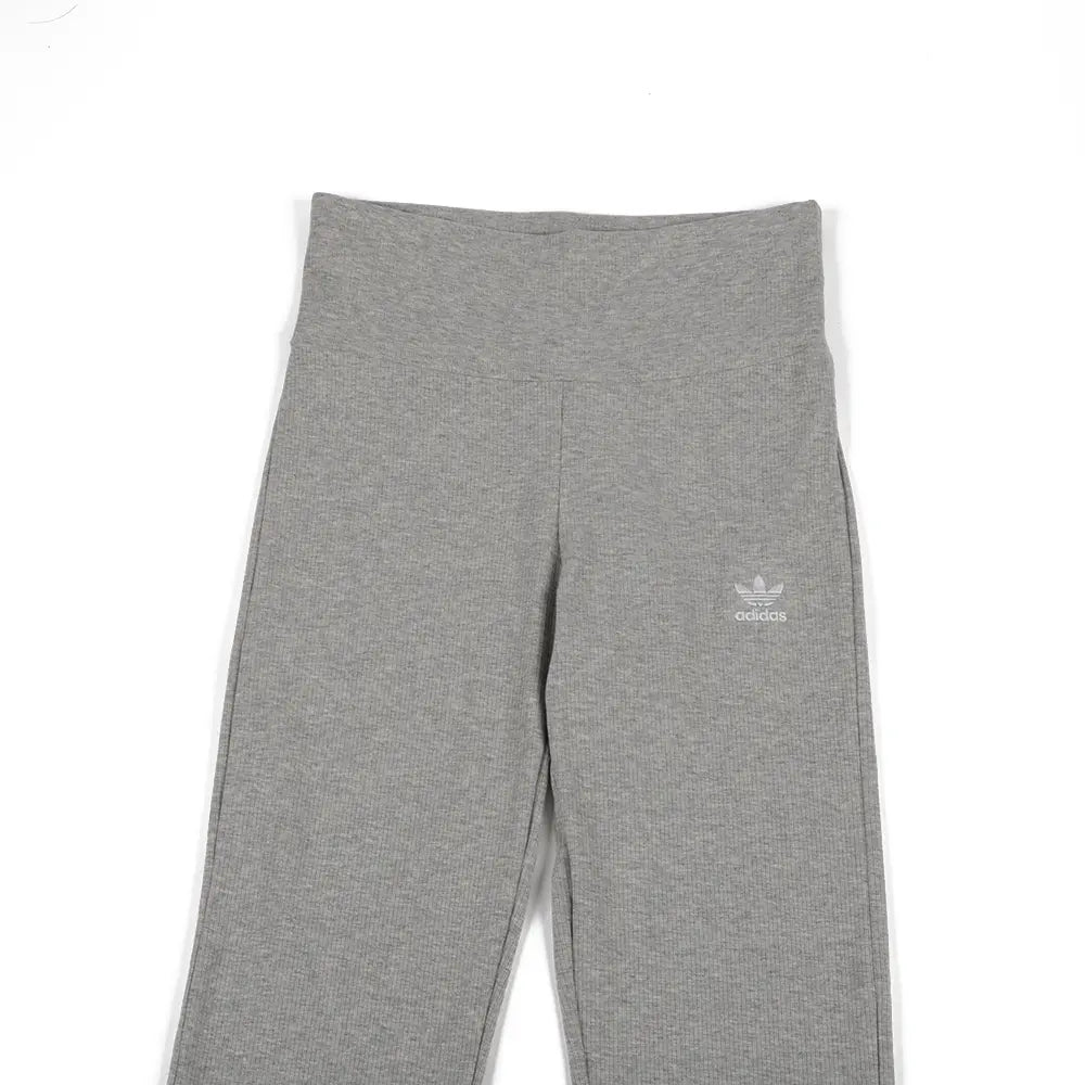 W Essentials Rib Flared Leggings 'Medium Grey Heather'
