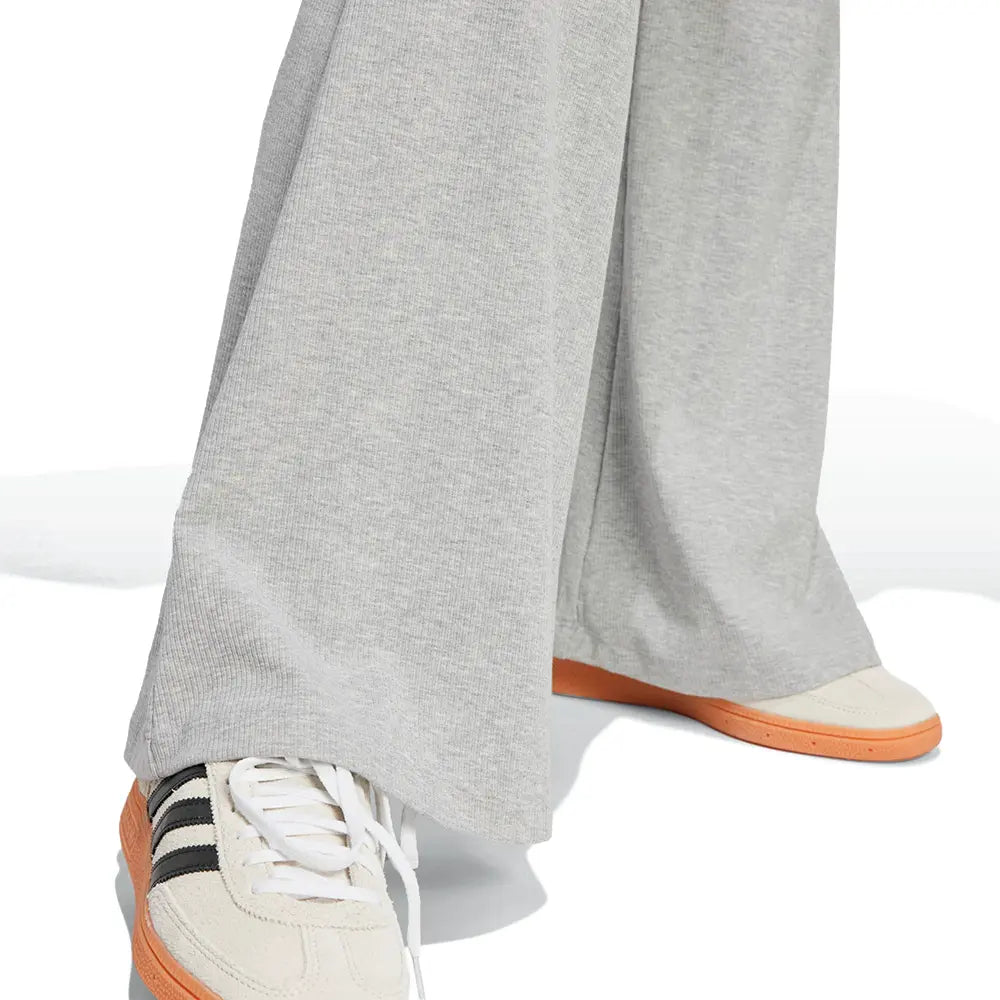 W Essentials Rib Flared Leggings 'Medium Grey Heather'