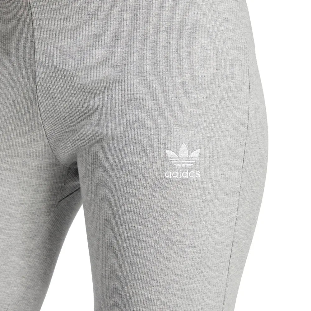W Essentials Rib Flared Leggings 'Medium Grey Heather'