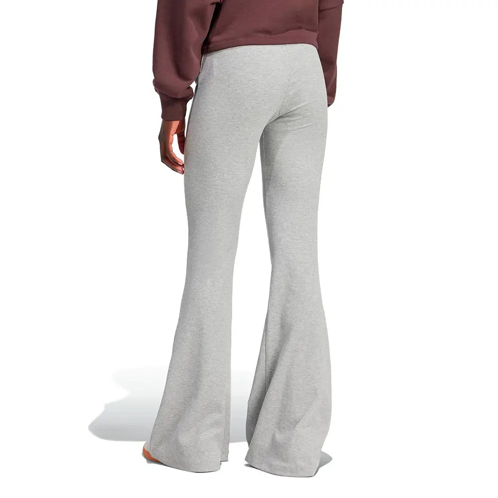 W Essentials Rib Flared Leggings 'Medium Grey Heather'