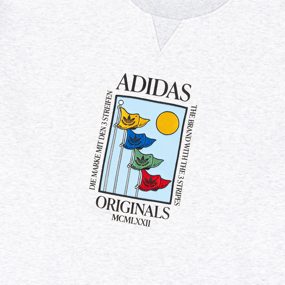 adidas Olympic Crew LS Tee 'Light Grey' – TĀKOUT NY