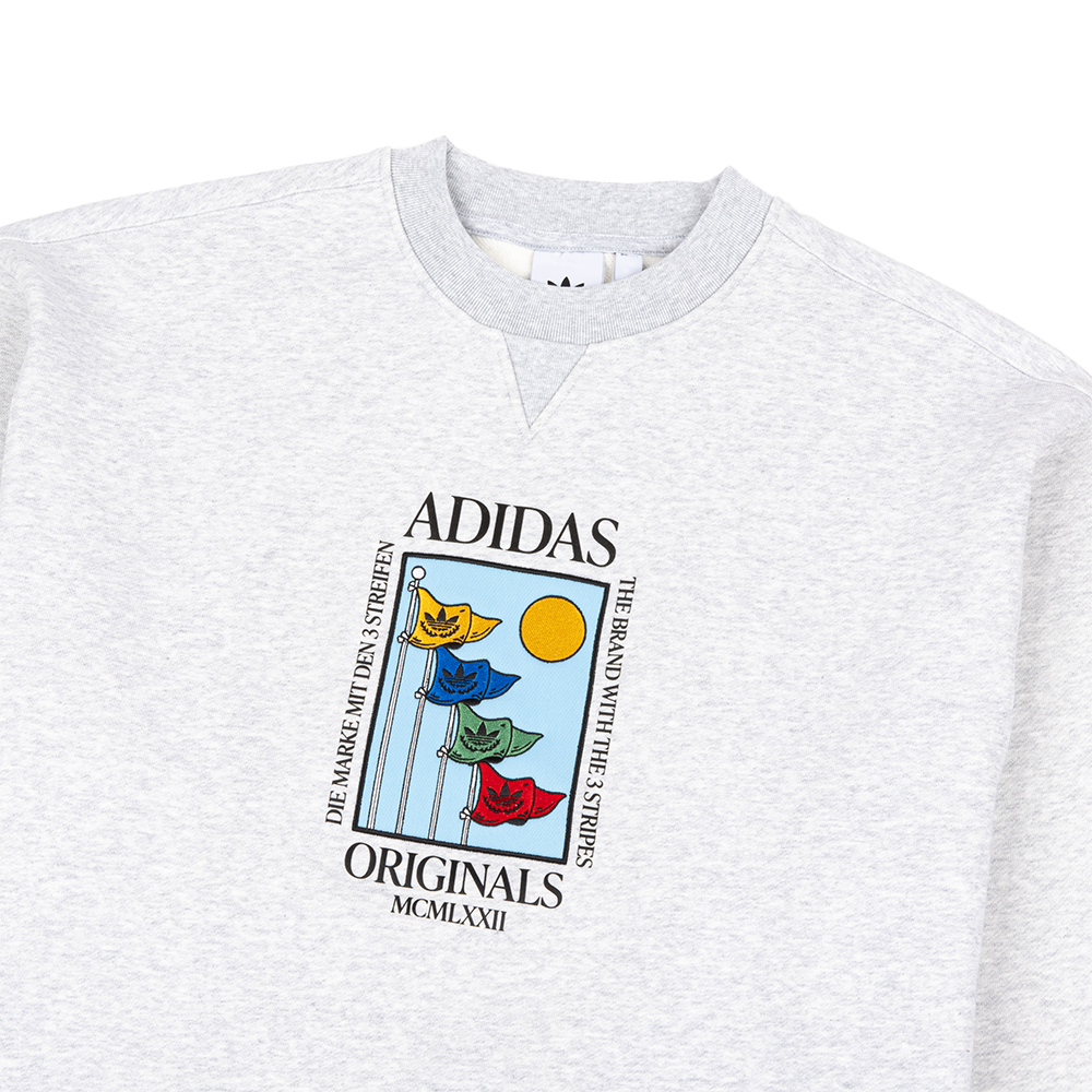 adidas Olympic Crew LS Tee 'Light Grey' – TĀKOUT NY