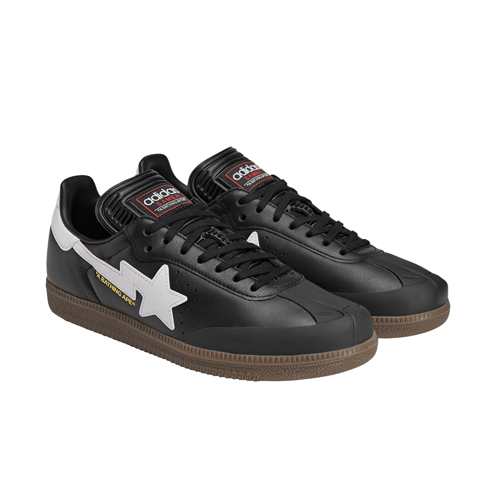 Samba Bape 'Core Black White'