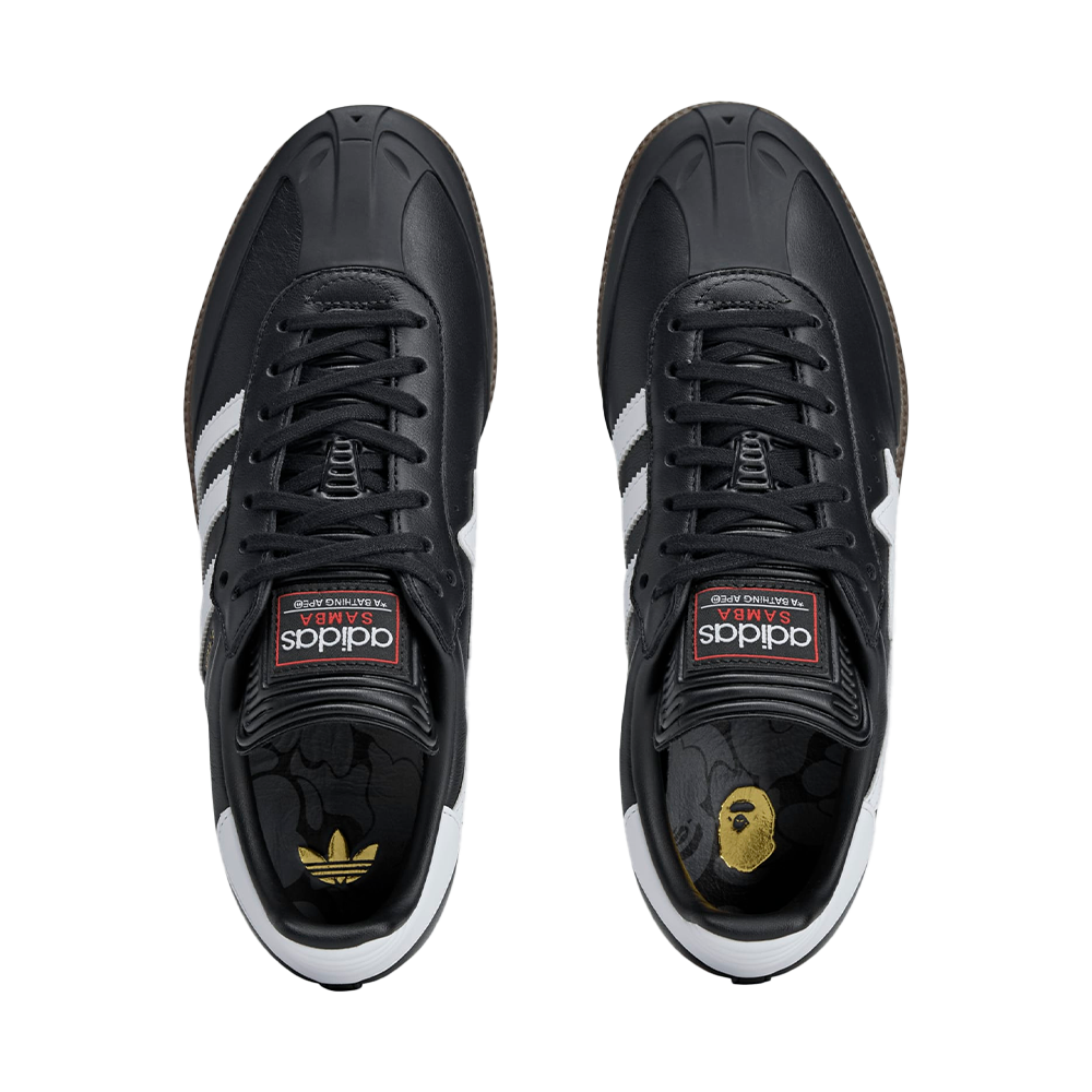 Samba Bape 'Core Black White'
