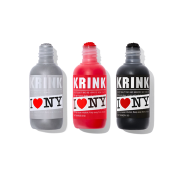 K-60 'I Love NY' Paint Marker 3-Pack 'Black, Silver, Red'