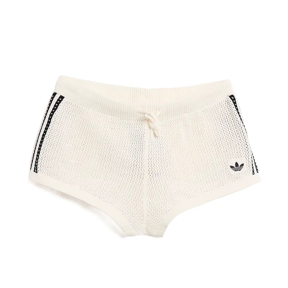 W Knitted Crochet Shorts 'Off White'