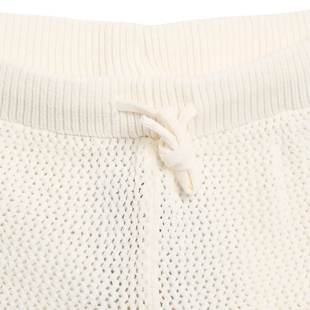 W Knitted Crochet Shorts 'Off White'