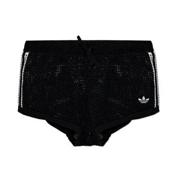 W Knitted Crochet Shorts 'Black'