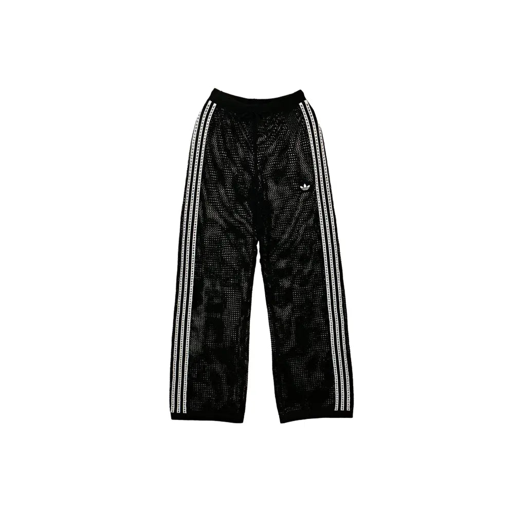W Knitted Crochet Firebird Track Pants 'Black'