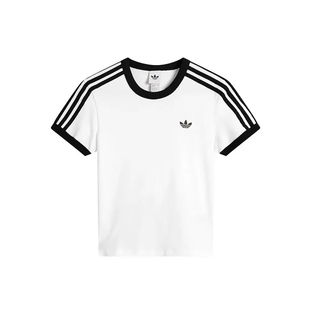 W 3-Stripes Slim Tee 'White Black'
