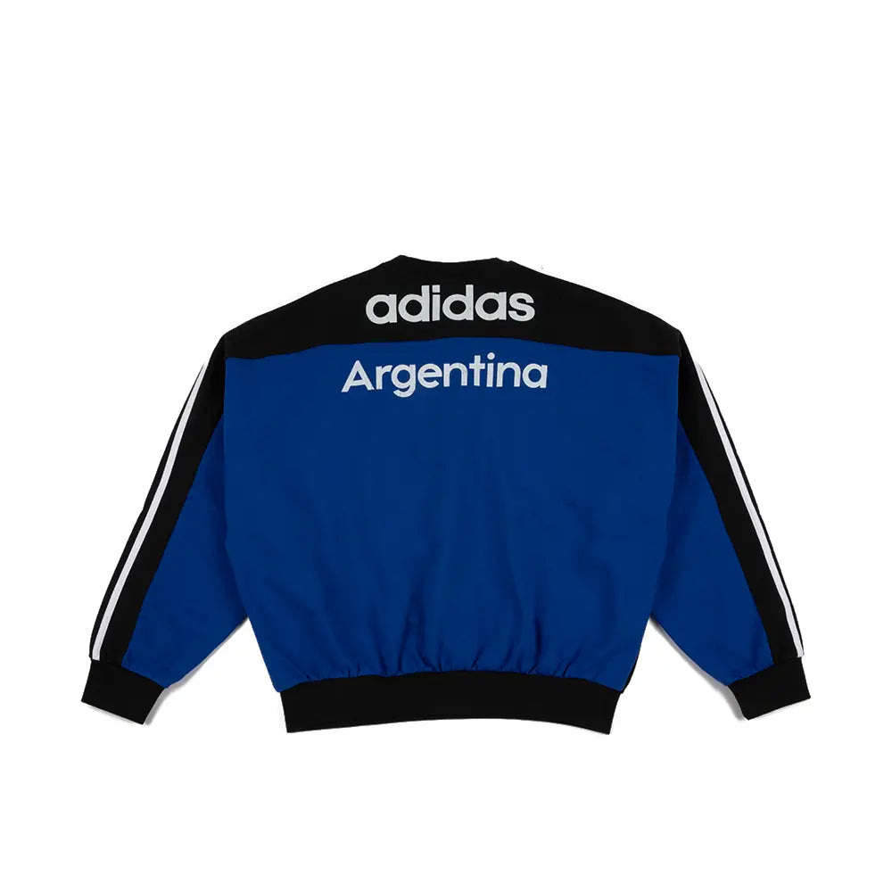 W Cutline Crew Sweatshirt 'Royal Blue Black'