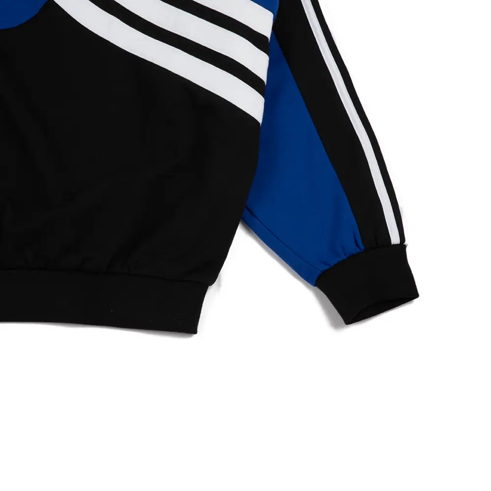 W Cutline Crew Sweatshirt 'Royal Blue Black'
