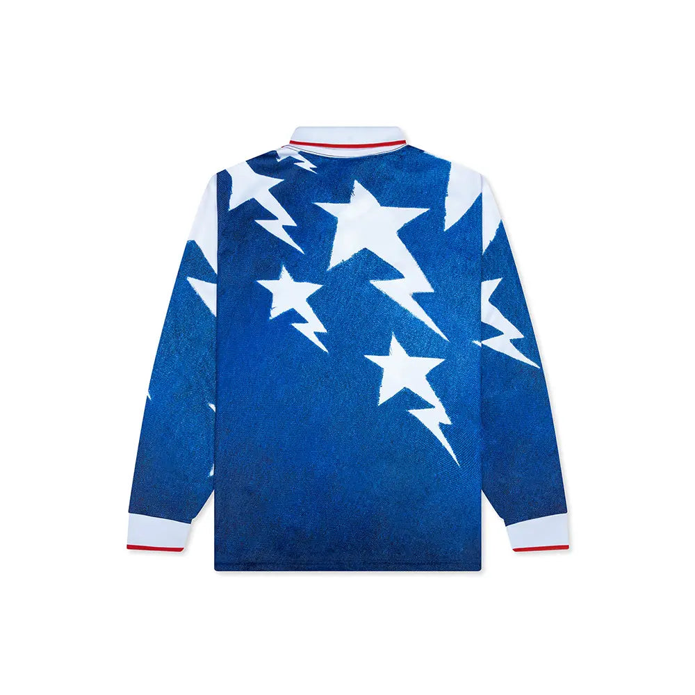 BAPE® x adidas LS Star Jersey 'Medium Blue Denim'