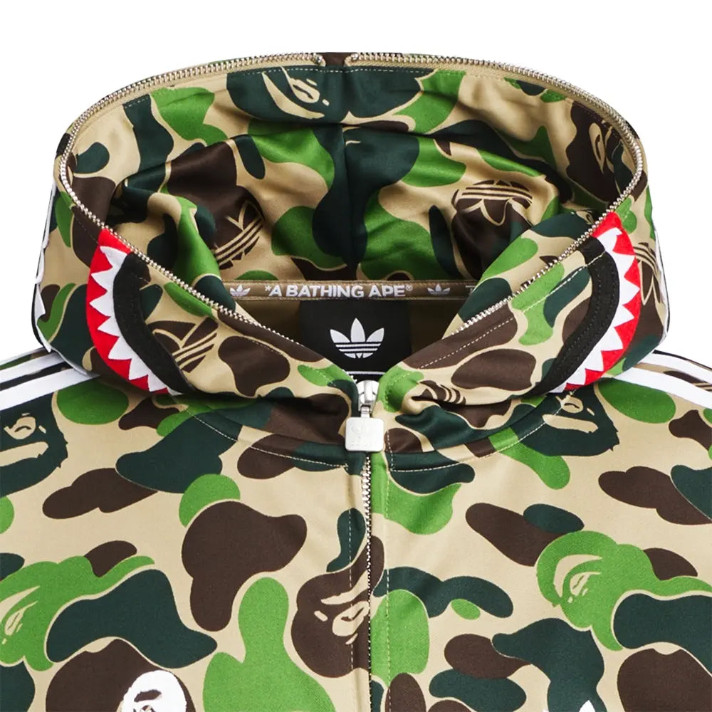 BAPE® x adidas Shark Track Hoodie 'Crew Green'