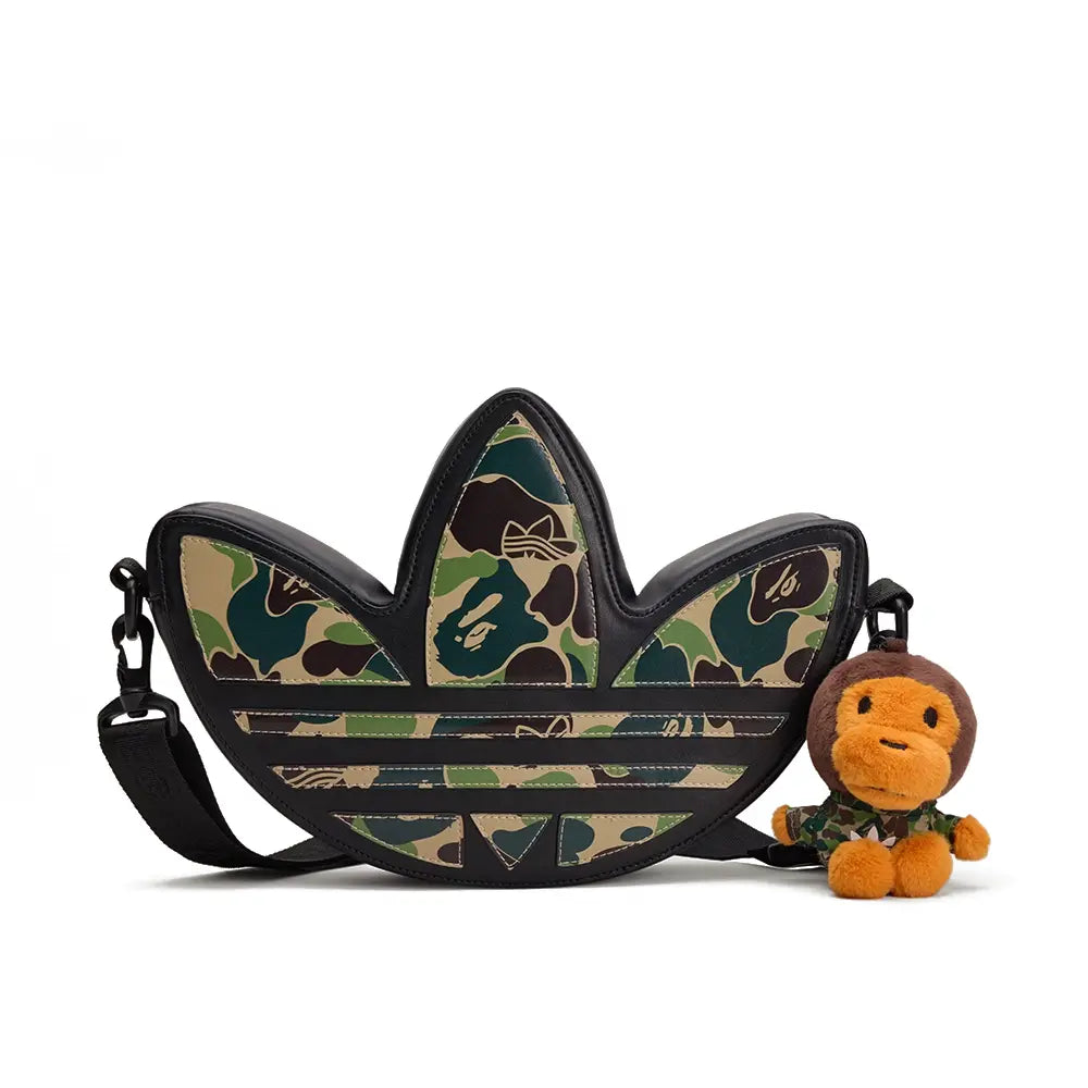 BAPE® x adidas Trefoil Shoulder Bag 'Black'