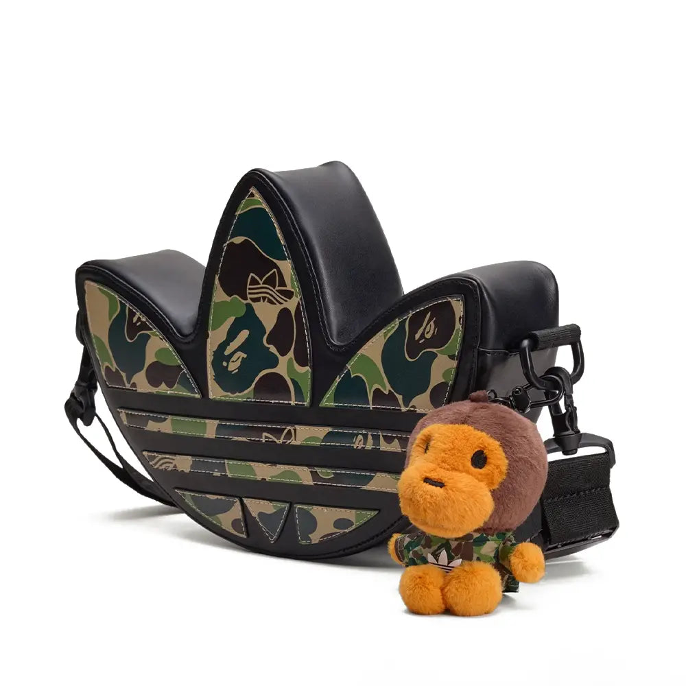 BAPE® x adidas Trefoil Shoulder Bag 'Black'
