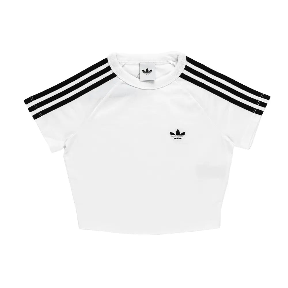 W SST Baby Tee 'White Black'