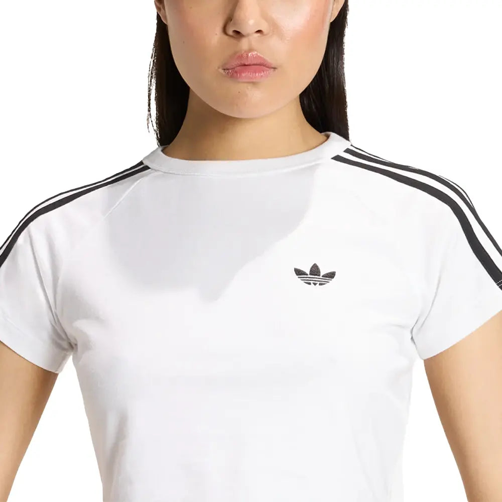 W SST Baby Tee 'White Black'