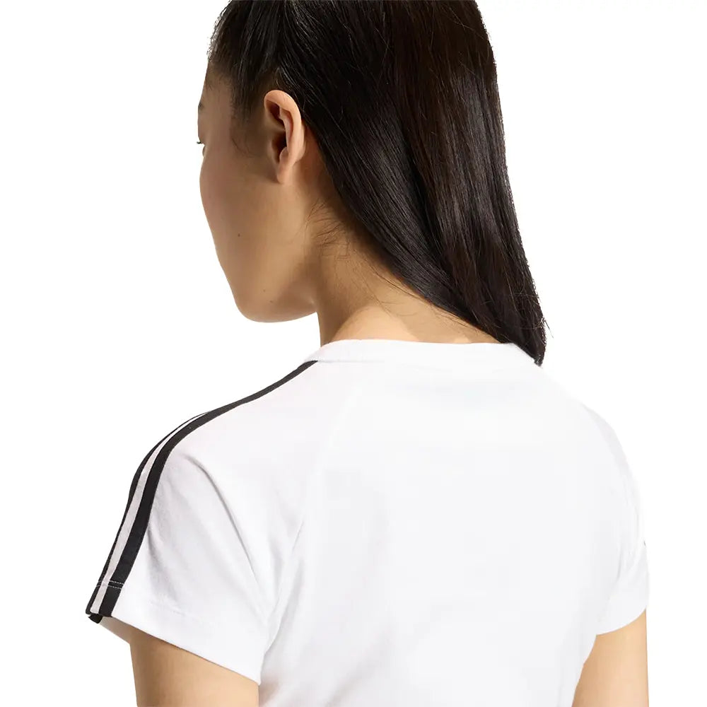 W SST Baby Tee 'White Black'
