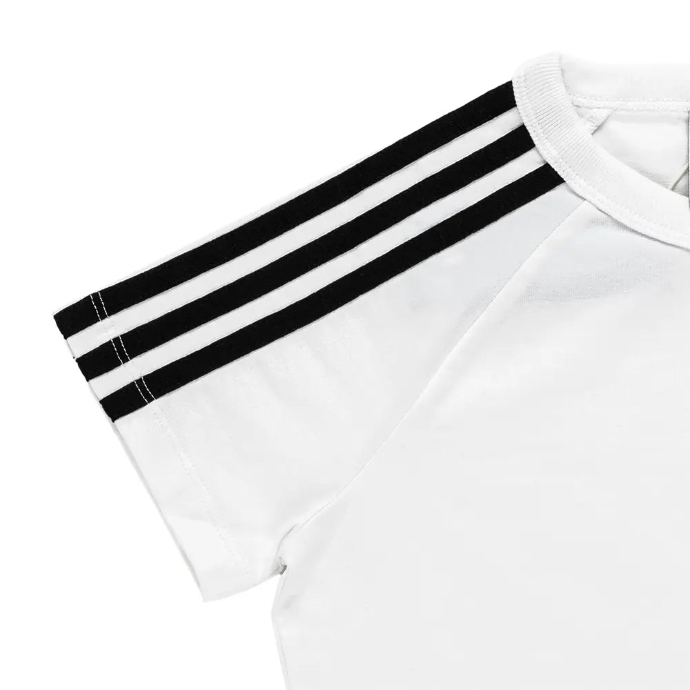 W SST Baby Tee 'White Black'