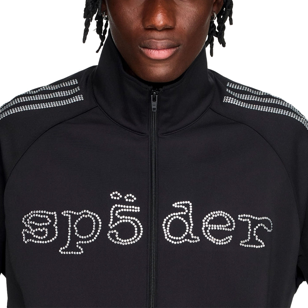 SP5DER x Rhinestone Track Top 'Black'
