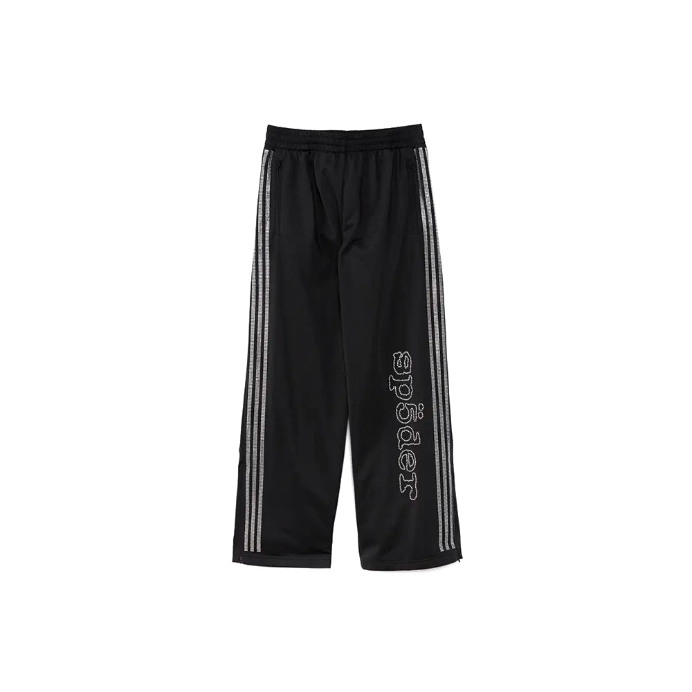 SP5DER x Rhinestone Track Pants 'Black'