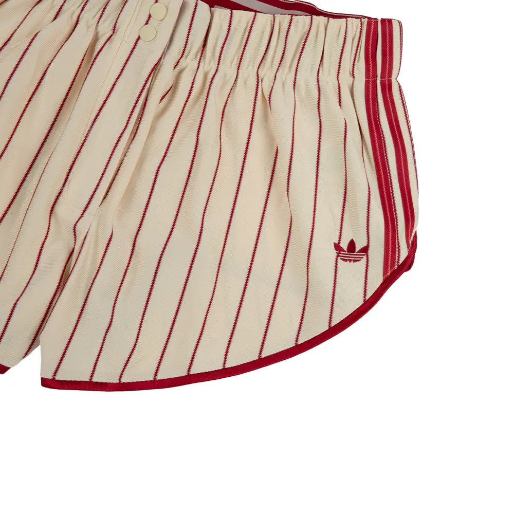 W Pinstripe Firebird Shorts 'Warm Vanilla Team Victory Red'