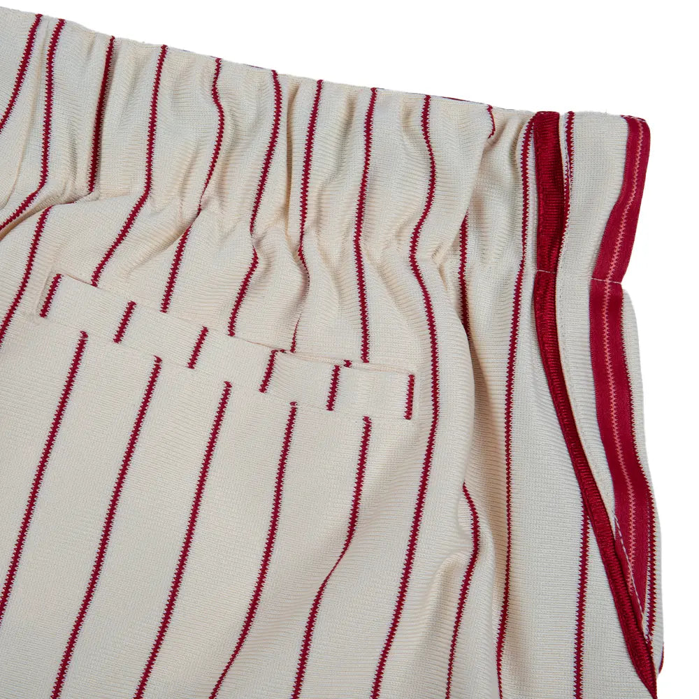 W Pinstripe Firebird Shorts 'Warm Vanilla Team Victory Red'