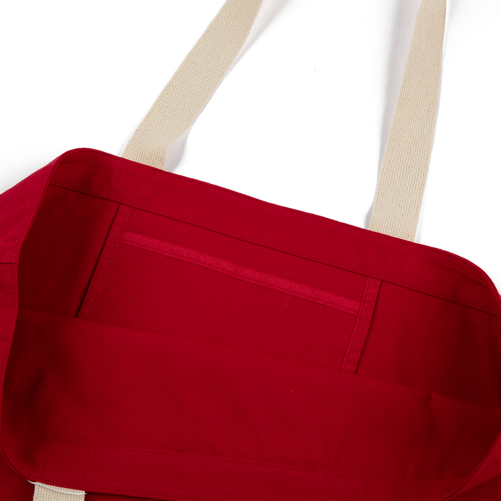 KBR Light Canvas Tote Bag 'Red'