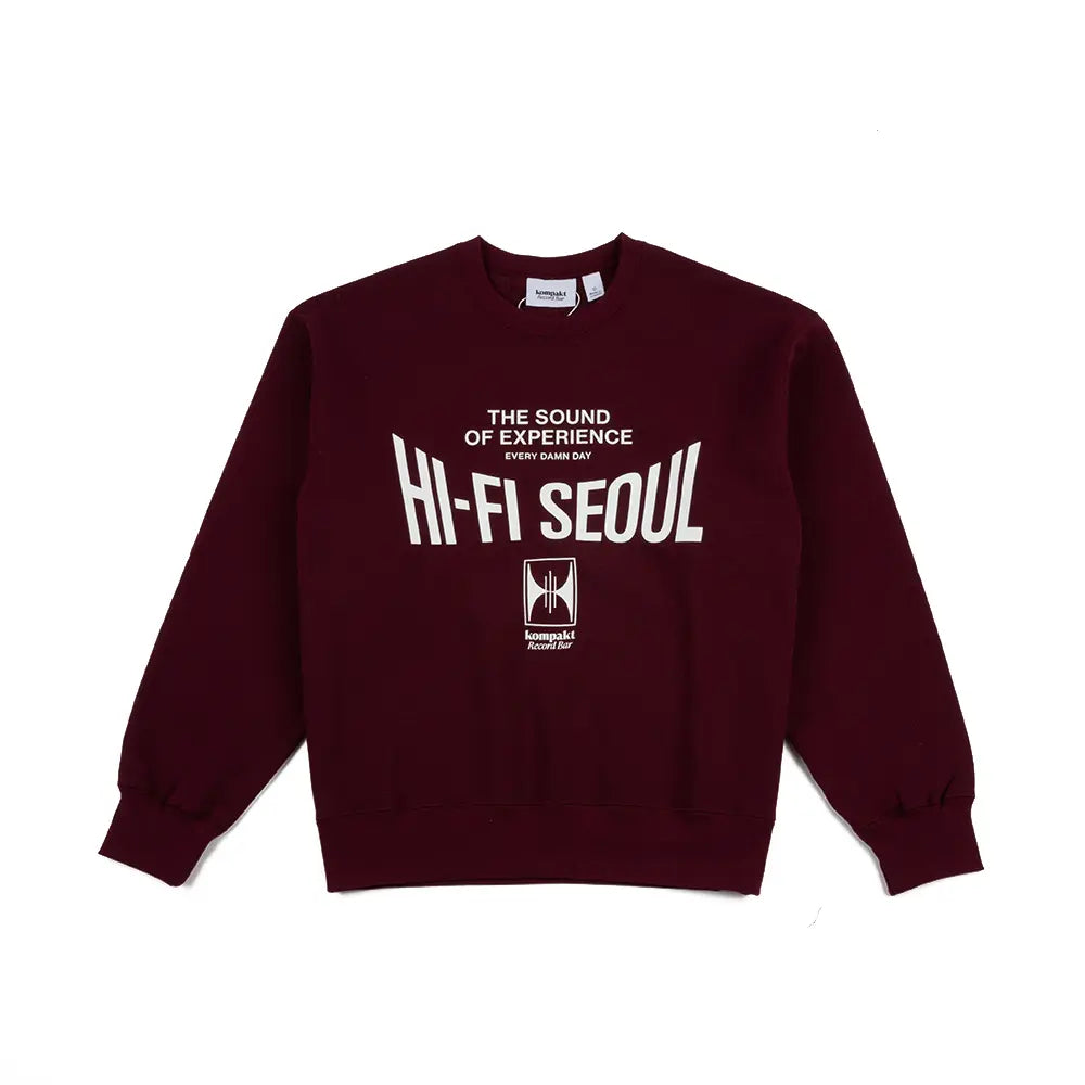 KRB "Hi-Fi Seoul" Crewneck 'Burgandy'