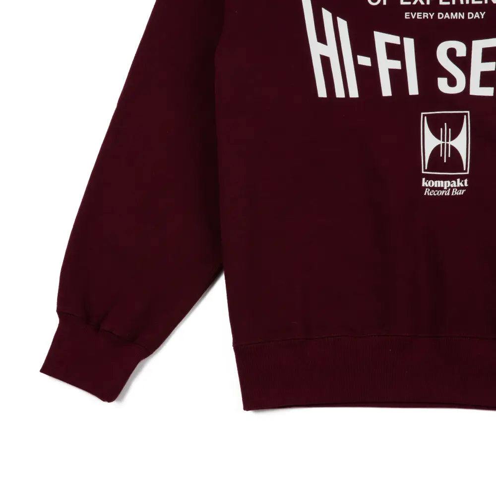 KRB "Hi-Fi Seoul" Crewneck 'Burgandy'