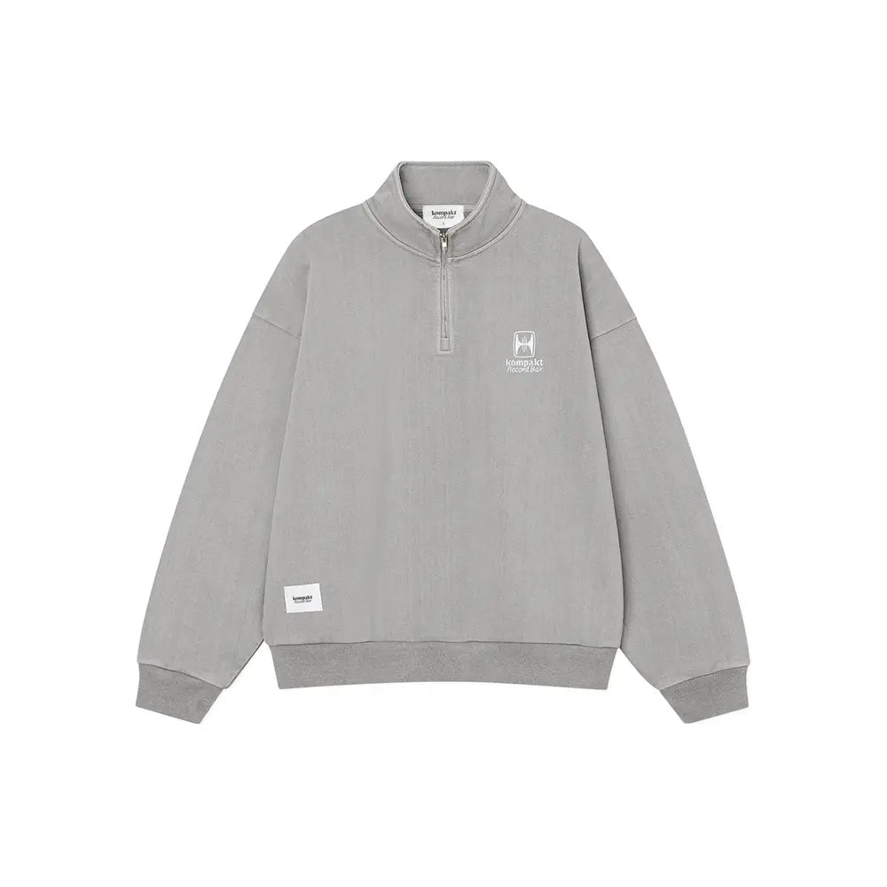 KRB Washed Embroidered Half Zip-Up 'Grey'