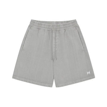 KRB Washed Embroidered Shorts 'Grey'