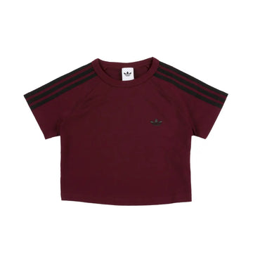 W SST Baby Tee 'Maroon Black'