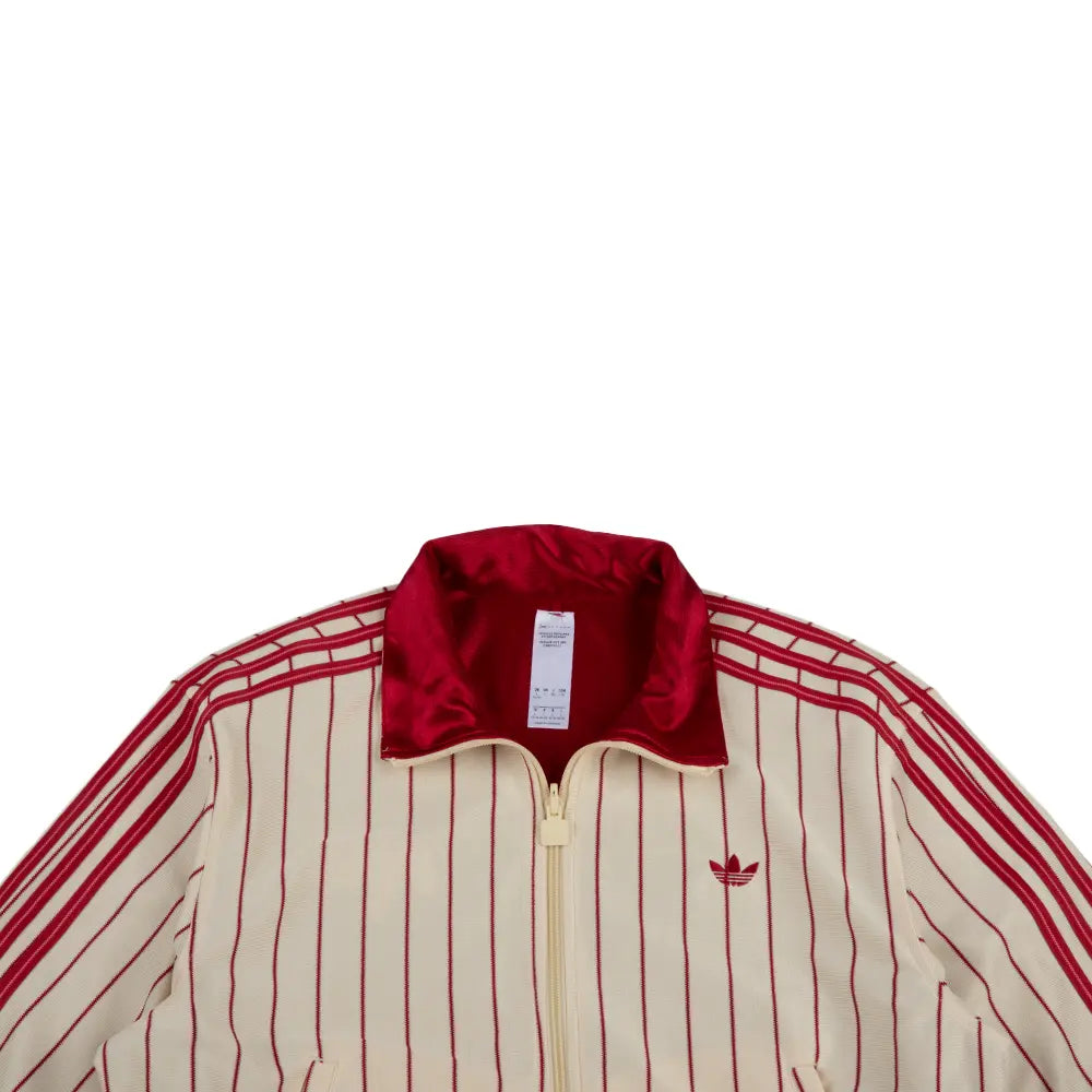 W Reversible Firebird Track Top 'Warm Vanilla Team Victory Red'