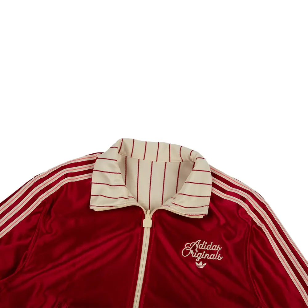 W Reversible Firebird Track Top 'Warm Vanilla Team Victory Red'
